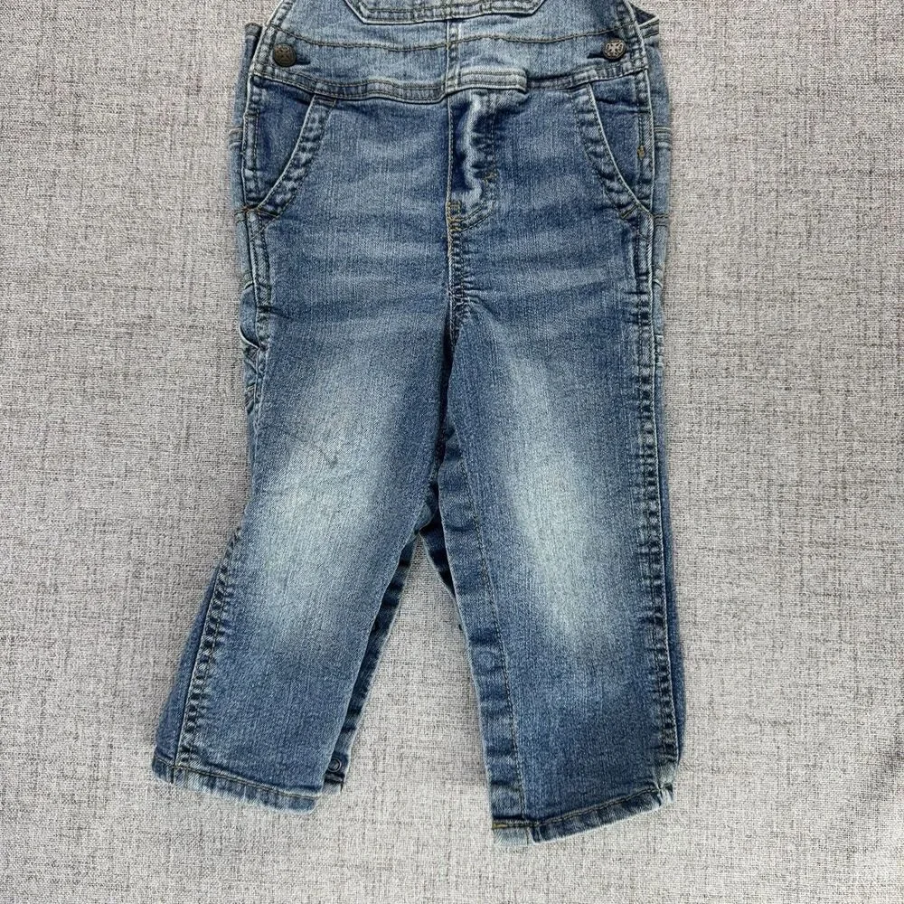 OshKosh B'gosh Denim Overalls Youth Toddler Baby Size 24M